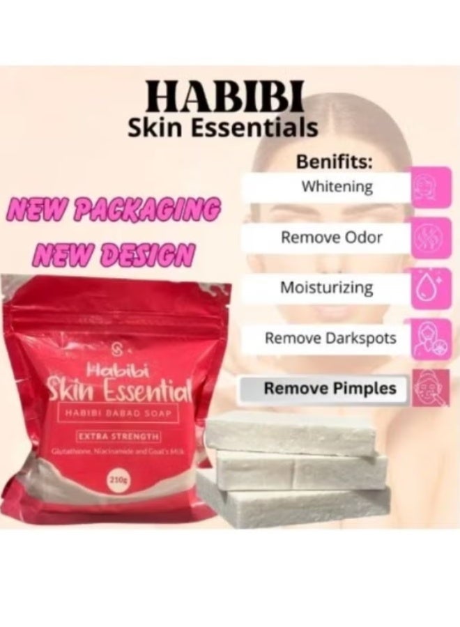 حبيبي Habibi Babad Soap 2PC Combo 2x210g – Glutathione, Niacinamide & Goat Milk for Brightening, Hydrating & Smooth Skin - Image 4