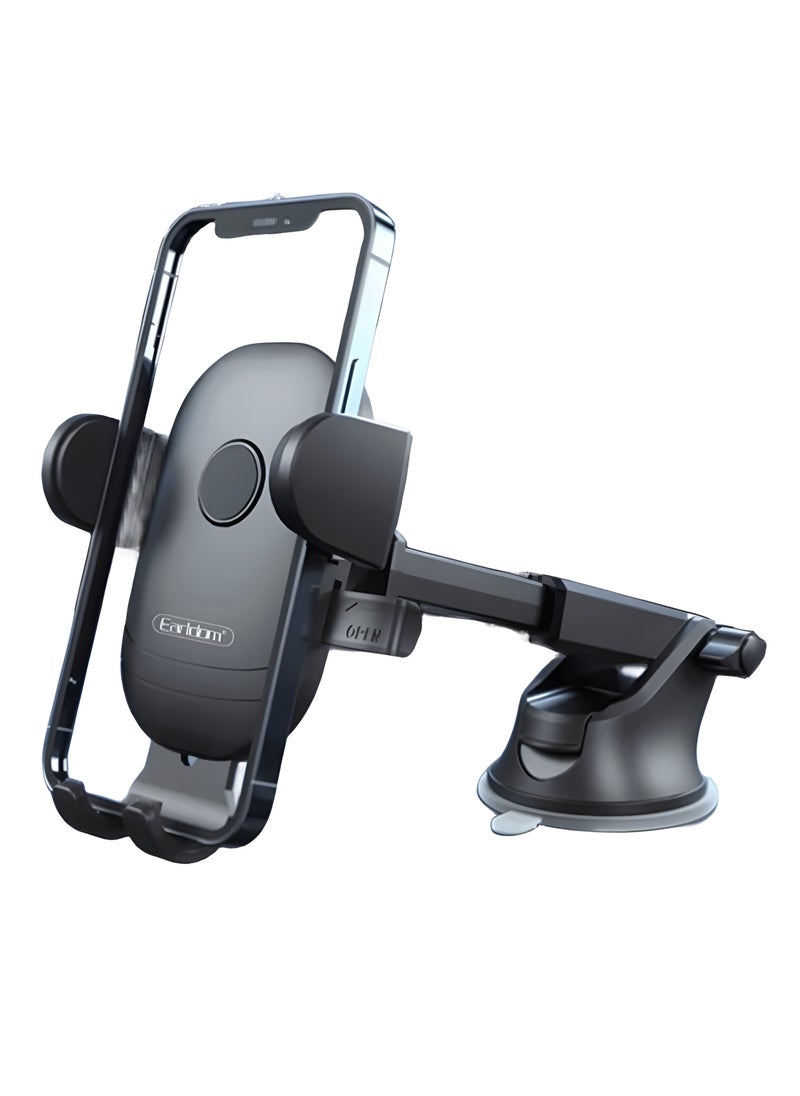 EarldomEH145 Car Phone Holder with 360° Rotation and Strong Attachment - Suitable for All Cars - Black - pzsku/Z08B3FDC9DD0F8E9F8399Z/45/1741078718/004492f4-41ad-4dd9-a125-c4c4fac0df69