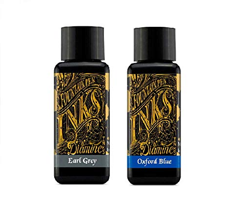 Diamine Fountain Pen Ink 30ml - Earl Grey & Oxford Blue - 2 Pack - Image 5