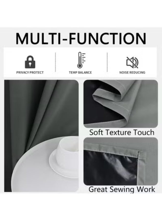 DUNISO 1 Panels 100% Blackout Curtains, Heat Insulation Curtain, Easy to install, Privacy Protection, Grommet Light Blocking Blackout Drapes Suitable for Various Room Types - Image 2
