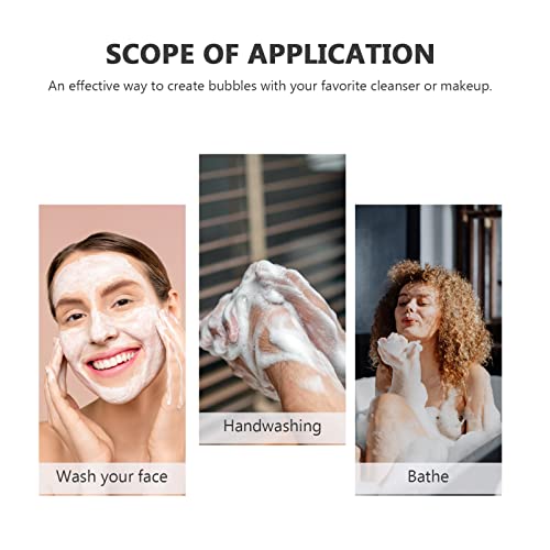 DOITOOL صانع رغوة غسول الوجه DOITOOL لغسول الوجه، صانع رغوة الوجه اللطيف، أداة تنظيف الوجه، أدوات تنظيف البشرة العميقة للسفر والمنزل، وردي - Image 5