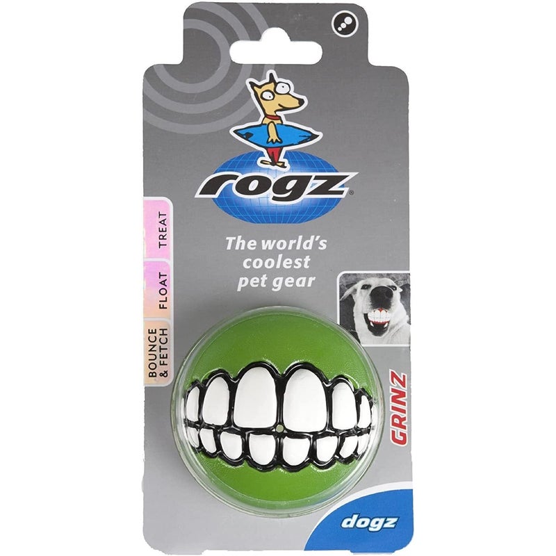 Rogz Fun Dog Treat Ball in various sizes and colors, Medium, Orange - Image 4