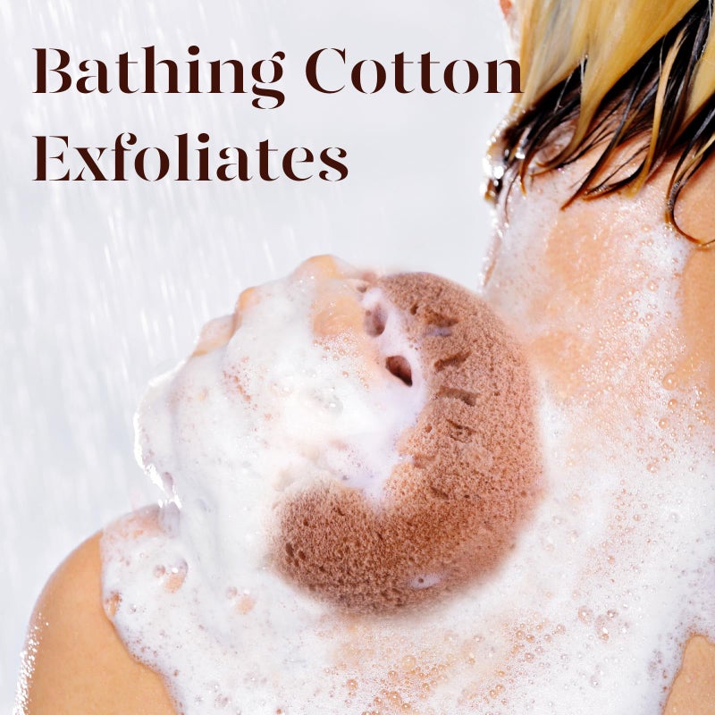 BAIMEI IcyMe Bath Sponge, Sponge Loofah Body Scrubber, Shower Pouf Cleaning Loofahs Sponge, Shower Use Sponge (Pink Grey) - Image 3