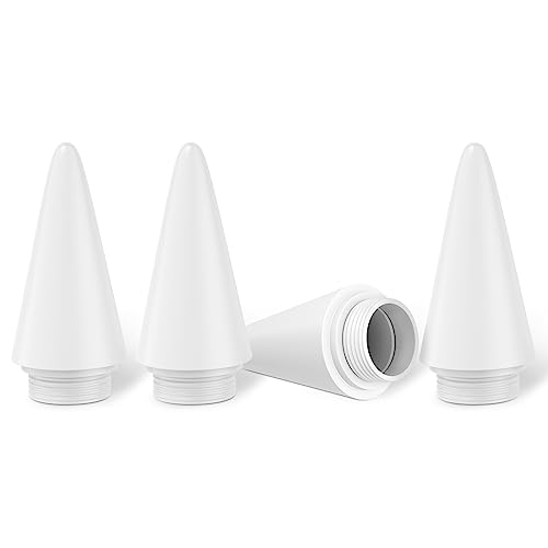 KINGONE Replacement Tips, POM Material Stylus Pen Nibs for KINGONE Upgrade iPad Pencil - White (4 Pack) Only for Asin: B09KGV7WSV - Image 1