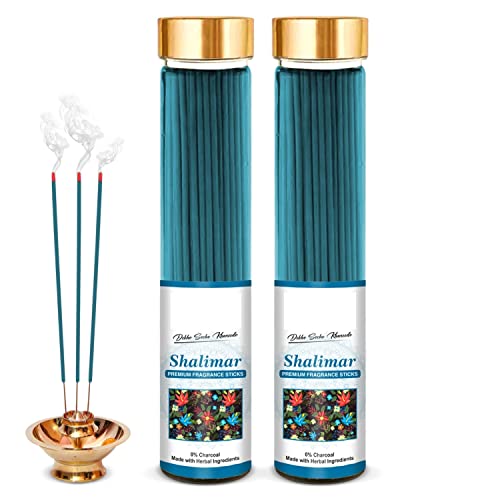 Torppeza Shalimar Premium Fragrance Incense Stick|No Charcoal|Natural Essential Oils|Low Smoke 100% Herbal Fragrance Shalimar Agarbatti (Pack of 02|100g Stick Each Bottle) - Image 1