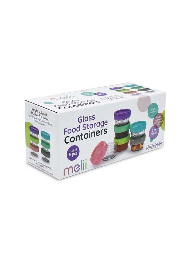 melii - Pack Of 6 Glass Food Container, 2Oz - Image 1