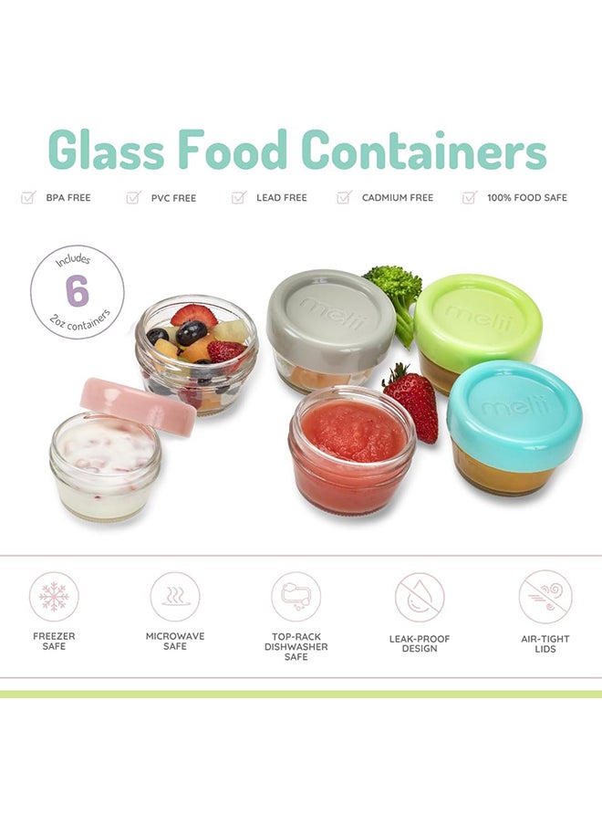 melii - Pack Of 6 Glass Food Container, 2Oz - Image 1