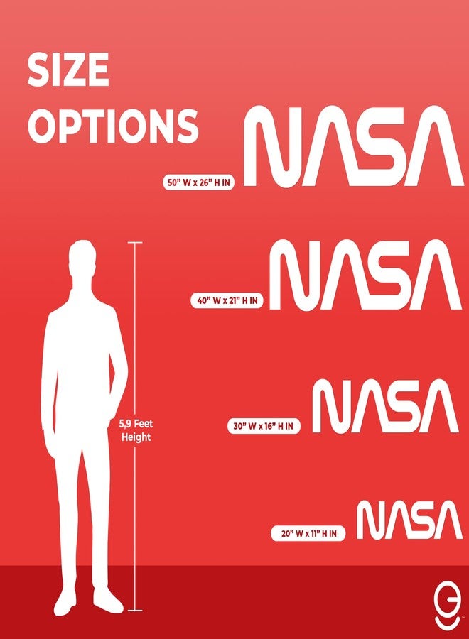 EGD NASA Logo Wall Decor - Boys Room Decal - Perfect Space Gifts (20" x 5") - Image 4