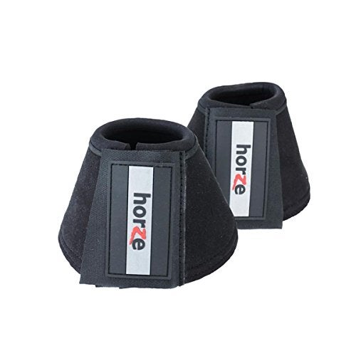 Horze All Purpose Bell Boots - Black - XL - Image 1