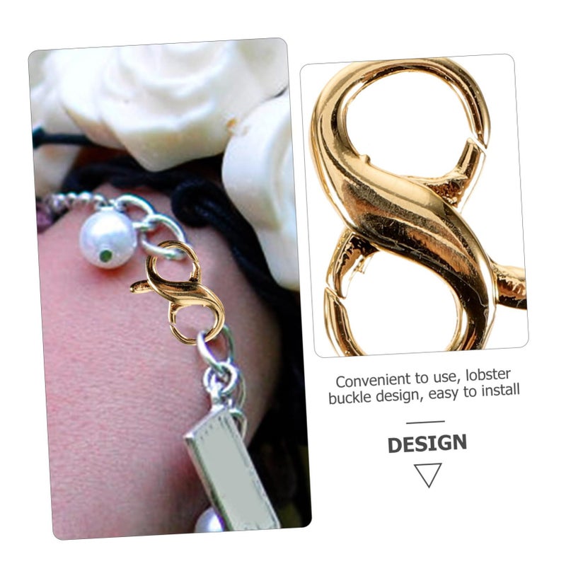 2pcs Gold Heart Elephant Lobster Clasp Jewelry Making Accessories for Necklaces Bracelets - Image 5