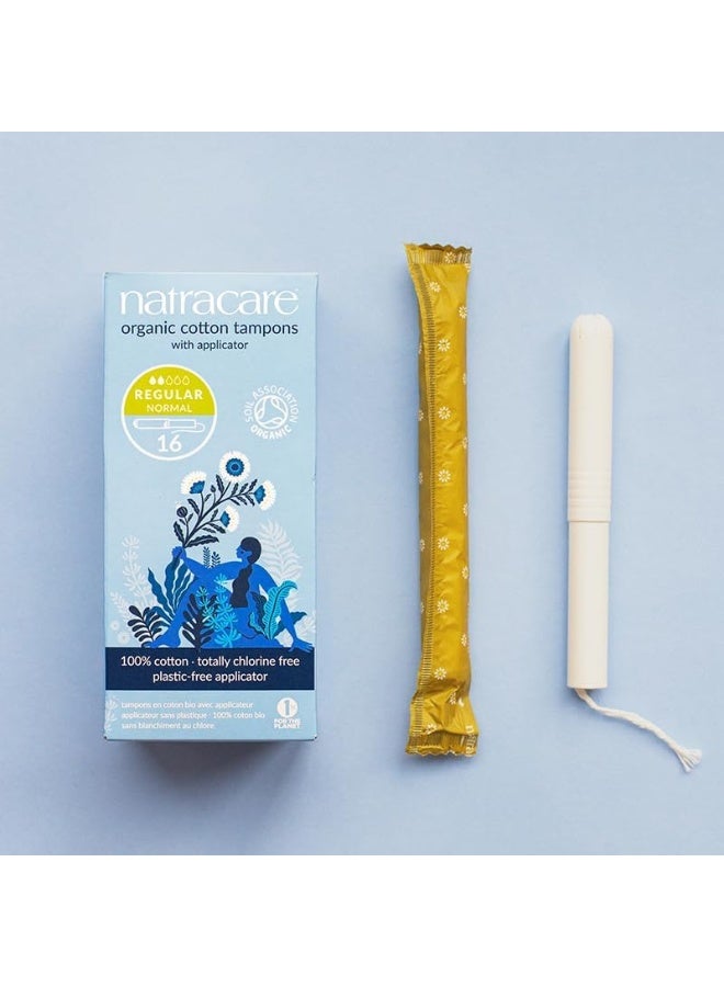NATRACARE Organic Regular Tampons with Applicator 16 Count Pack of 3 - Image 4