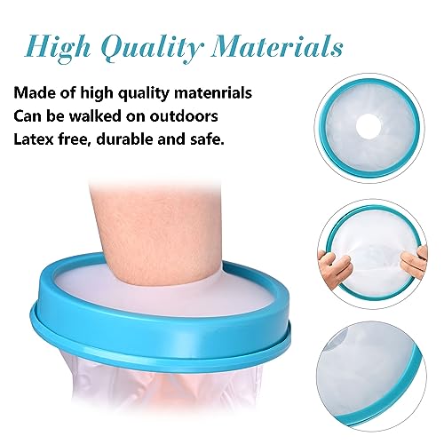 WNHTFAC Leg Cast Cover for Shower Kids Waterproof Cast Protector for Broken Leg Child Reusable Water Resistant Kids Cast Bag for Swimming Bathing with Watertight Seal Cast Cover Leg for Leg Foot Ankle Adult - Image 5