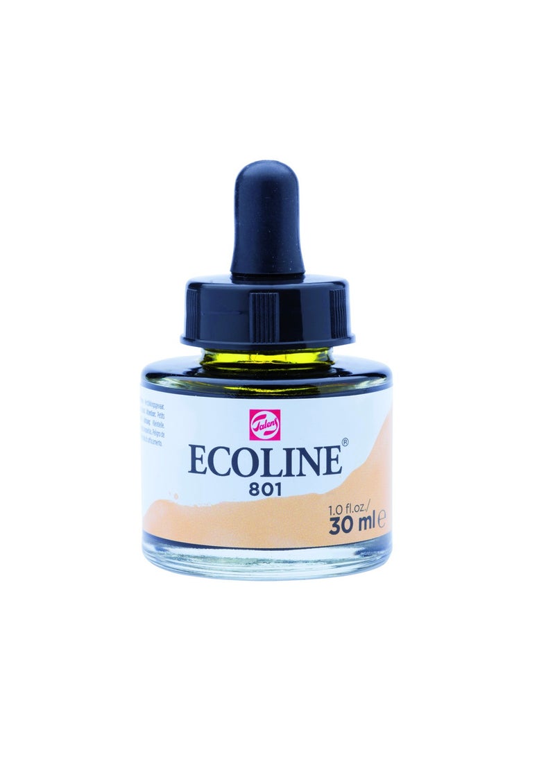 رويال تالينز Royal Talens ECOLINE WC 30ML W/DROPPER 801 - Gold -No:11258011 - Image 1