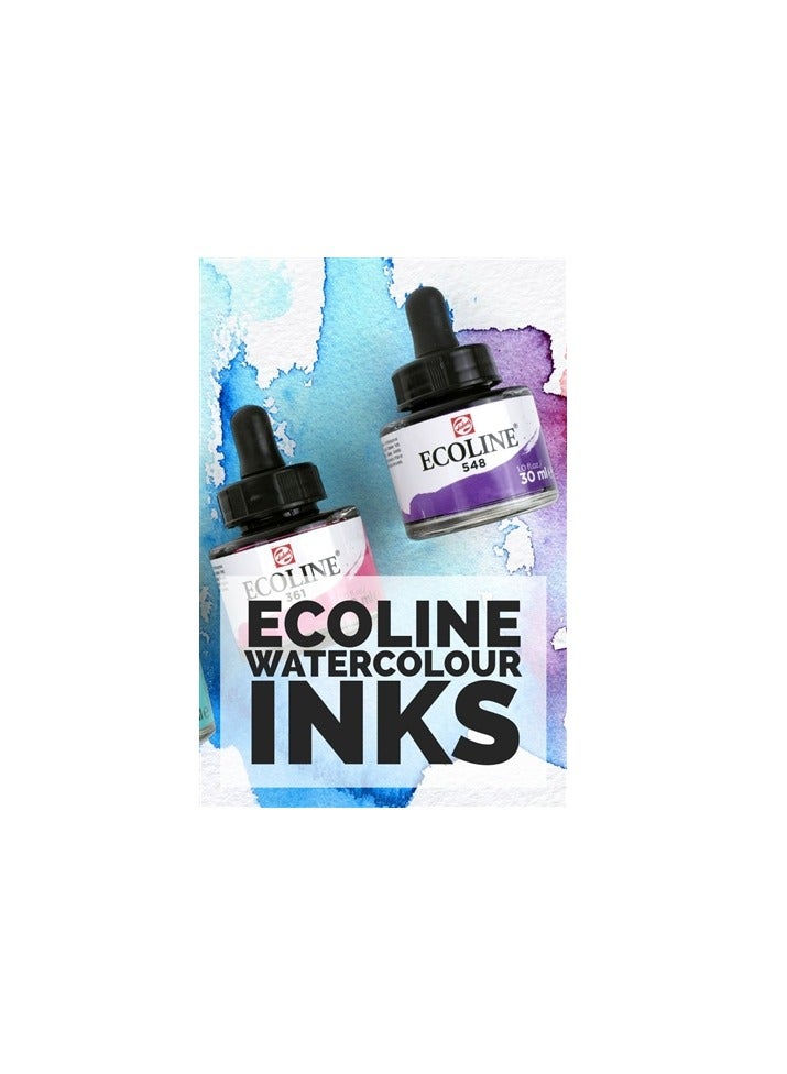 رويال تالينز Royal Talens ECOLINE WC 30ML W/DROPPER 801 - Gold -No:11258011 - Image 3