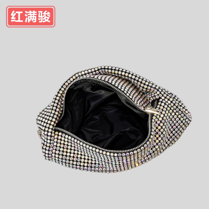 2025 Fashionable Full Diamond Handbag Women'S Bling Rhinestone Evening Bag Niche Shiny Shoulder Crossbody Bag - Image 4