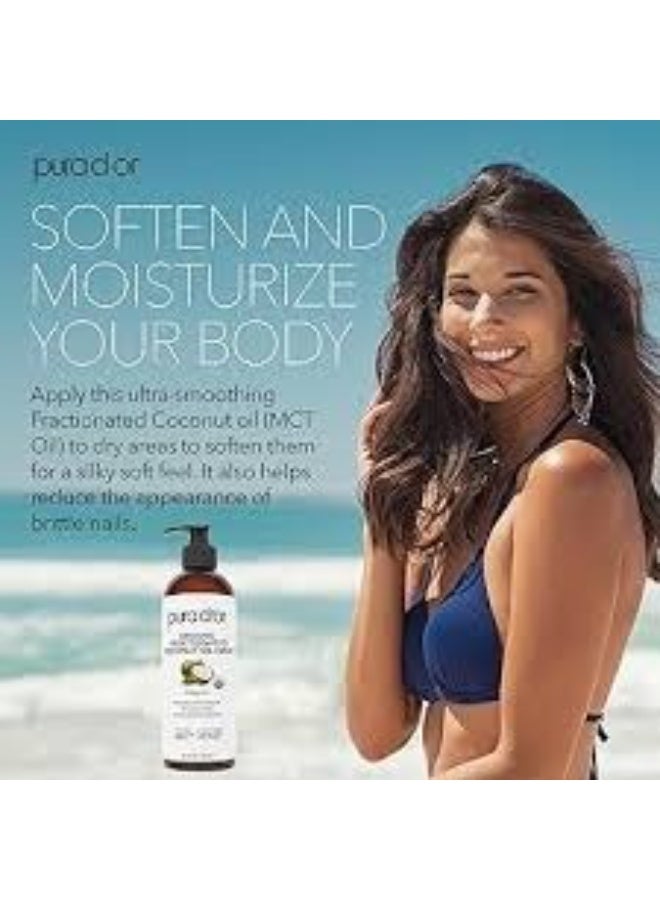 بيورا دور بورا دور، زيت جوز الهند العضوي المجزأ (MCT)، 16 أونصة سائلة (473 مل) - Image 3