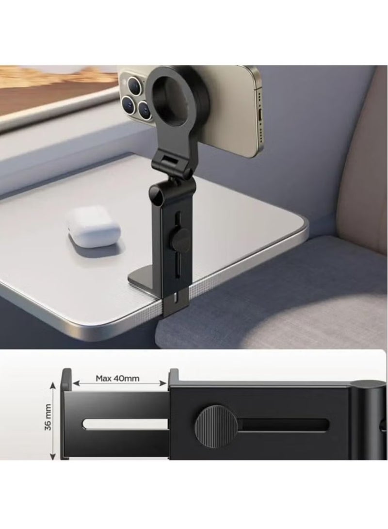 TIGER Magnetic Car & Airplane Phone Mount for iPhone 16 Pro Max –- 360° Rotation, Universal Holder | Flexible Travel Essentials, Hands--Free Design for Easy Use in Car & Airplane - Image 4