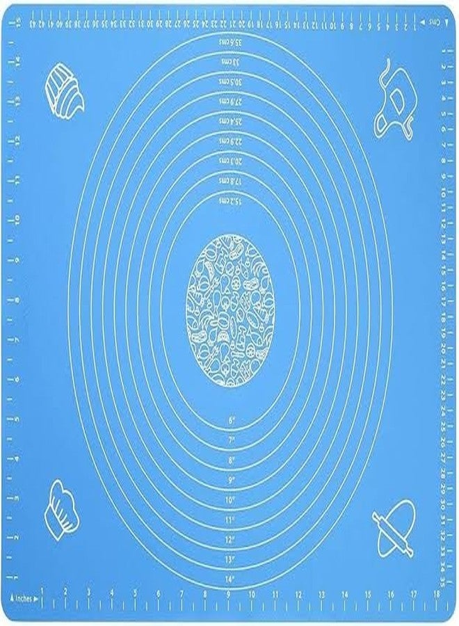 Barasti Silicone Baking Mat Non-Stick Roti Mat for Kitchen Chapati Atta Kneading Rolling Mat Fondant Dough Stretchable Reusable Pastry Mat for Cake and Bread - Image 1