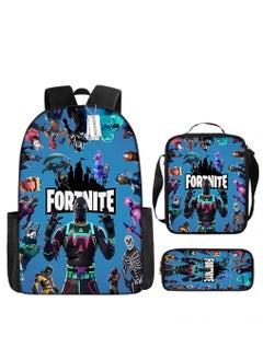 FORTNITE Fortnite Backpack with Large Capacity Three Piece Backpack and Student backpack 