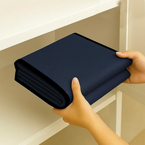 Fancy Walas Refrigerator Double Door Waterproof, Dustproof, Refrigerator Top Cover, Protective Covers for Fridges with Extra Storage Space Nylon Top Cover with 6 Storage Pocket (Navy Blue,170 x 65 cm) - Image 5