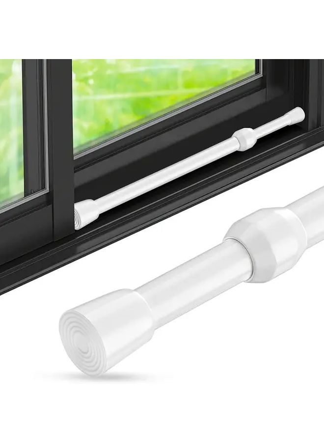 6 Pack Adjustable Pull Rods 12 to 19.5 Inches White Space Saving Organizer Bars For RV Camper Kitchen Closet And Travel Trailer Storage - Image 2