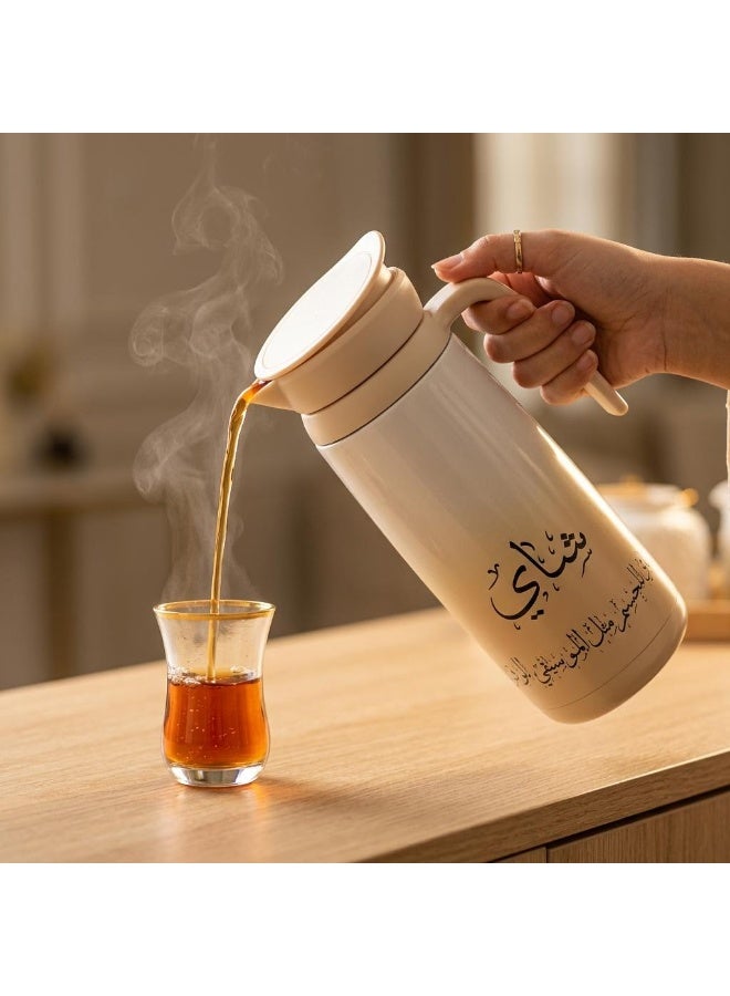 Lavin Vacuum flask 1L/Premium 304 Stainless steel inner/ Double wall Insulated thermos/Long heat retention/Hot&Cold/HB - Image 3