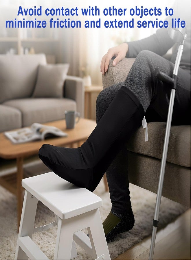 JFRHUDS 4Pack Foot Cast Covers for Shower Leg,Elastic Foot Cast Sock Covers - Image 3