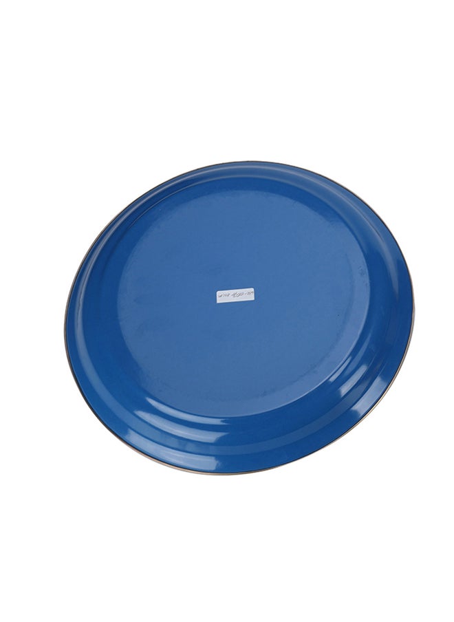 AL SANIDI - Al-Qatt Al-Asiri Inscription Chinko plate, Al-Qatt Al-Asiri Chinko plate, Blue, 40 Cm - Image 1