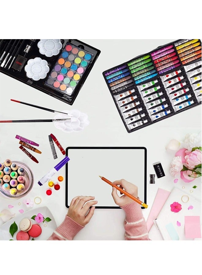 Beauenty Deluxe Art Set 200PC 2 Layers, Kids Art Supplies for Drawing, Painting, Portable Aluminum Case Art Kit for Kids, Teens, Adults Great Gift for Beginner and Serious Artists - Image 4
