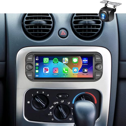 METEESER Car Stereo for Dodge Ram 1500/2500/3500 02-06, for Jeep Wrangler 2003-2006,for Jeep Grand Cherokee 1999-2004-Android 13 Wireless CarPlay Android Auto 6.86” IPS Touch Screen Car Radio for ram METEESER - Image 1