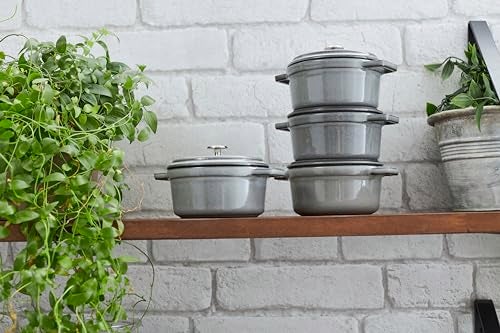 STAUB 40509-307-0 Cocotte Round 22cm Graphite grey - Image 5