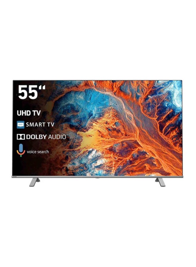 55 Inch 4K QLED Smart LED Tv Regza Engine, Operating System Linux, Dolby Audio, 60Hz, Model Year 2022, 2 Year Warranty - 55C450KW Black