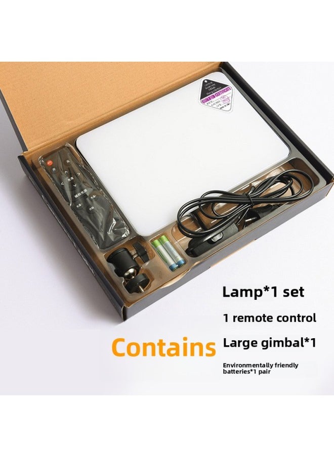 General 11-inch Live Lights Jewelry Clothing Still Life Photography Indoor Live Room Lighting Lights Mobile Phone Photography Flat Panel Lights-Color:11 Inch Square Lamp  - Image 1