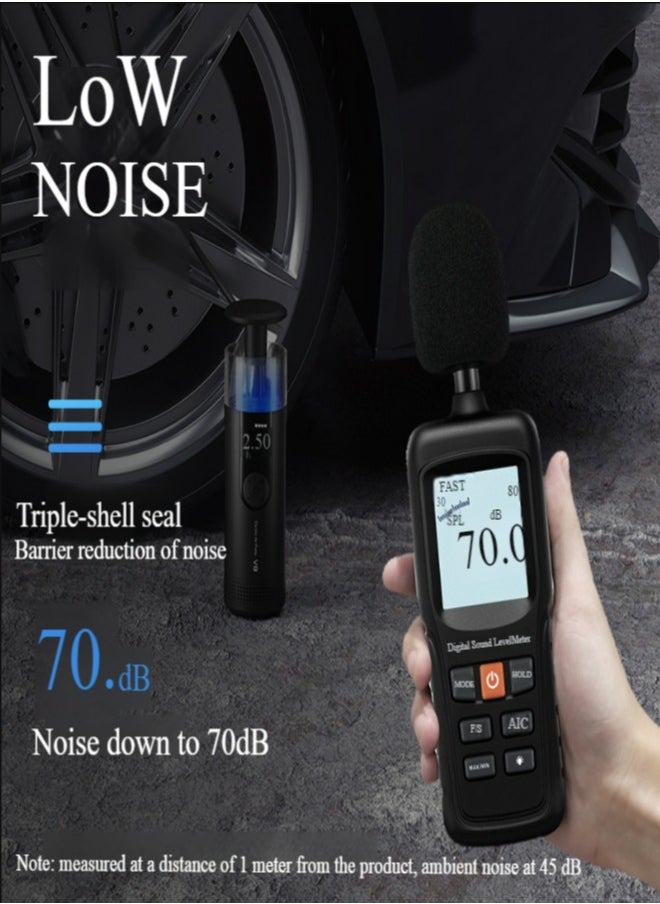Healife - Tire Blower Car Tire Inflator Car Air Motor with Auto Stop and LED Light Fast Portable Air Pump for Car, Bicycle, Motorcycle Ball Air Bed - Image 1