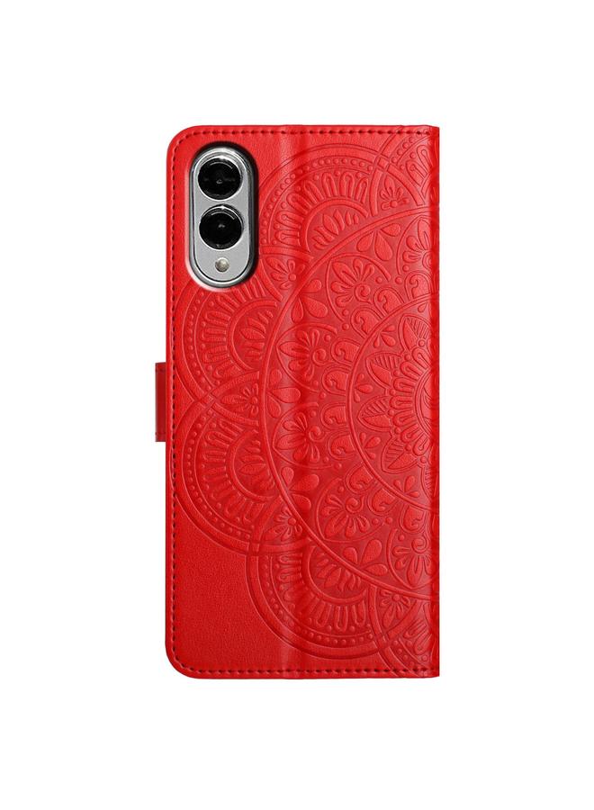 اس-توب جراب لهاتف Samsung Galaxy S25 Edge 5G، جراب هاتف جلدي منقوش بالزهور - Image 4