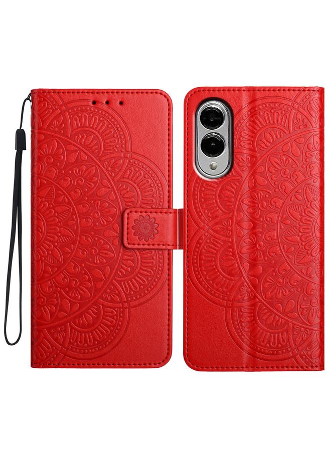 اس-توب جراب لهاتف Samsung Galaxy S25 Edge 5G، جراب هاتف جلدي منقوش بالزهور - Image 1