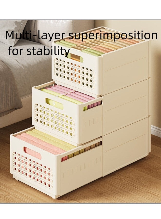 JCB CHIC 6Pcs Adjustable Retractable  Storage Box,Folding Storage  Basket Stackable Drawer Cabinet,Multifunctional Organizer and Storage Bins for Kitchen,Refrigerator,Cabinets,Wardrobes,Bathroom,Office - Image 5