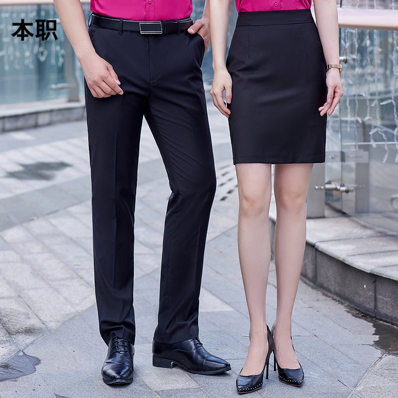 [Workplace Commuter Pants] Men'S And Women'S Anti-Wrinkle And Non-Ironing Pants Business Dress Pants Stretch Thin Straight Pants - Image 4