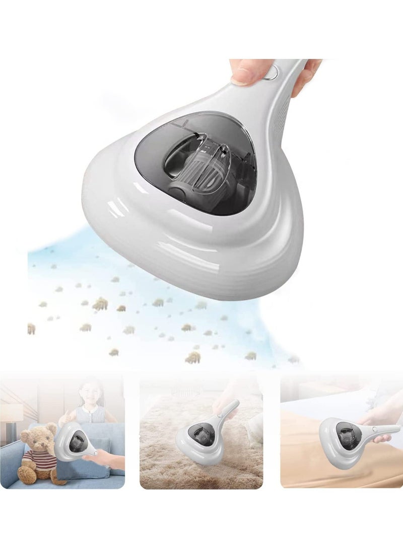 عربست مكنسة كهربائية للسرير مع وظيفة تطهير الأشعة فوق البنفسجية، مكنسة كهربائية عالية الطاقة لإزالة العث، معدات تنظيف لاسلكية محمولة بالأشعة فوق البنفسجية، ملاءات، سجاد، أرائك، حيوانات أليفة، شعر (أبيض)مكنسة كهربائية للسرير مع وظيفة تطهير الأشعة فوق البنفسجية، مكنسة كهربائية عالية الطاقة لإزالة العث، معدات تنظيف لاسلكية محمولة بالأشعة فوق البنفسجية، ملاءات، سجاد، أرائك، حيوانات أليفة، شعر (أبيض) - Image 1