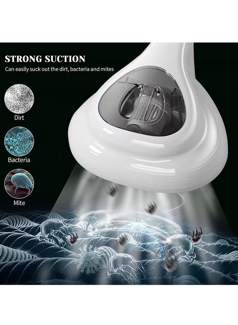 عربست مكنسة كهربائية للسرير مع وظيفة تطهير الأشعة فوق البنفسجية، مكنسة كهربائية عالية الطاقة لإزالة العث، معدات تنظيف لاسلكية محمولة بالأشعة فوق البنفسجية، ملاءات، سجاد، أرائك، حيوانات أليفة، شعر (أبيض)مكنسة كهربائية للسرير مع وظيفة تطهير الأشعة فوق البنفسجية، مكنسة كهربائية عالية الطاقة لإزالة العث، معدات تنظيف لاسلكية محمولة بالأشعة فوق البنفسجية، ملاءات، سجاد، أرائك، حيوانات أليفة، شعر (أبيض) - Image 4
