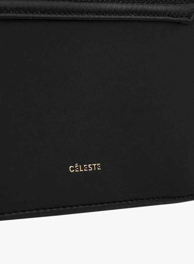 Celeste Women Rhinestone Embellished Crossbody Bag with Chain Strap