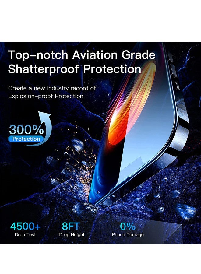 Captaintech Shatterproof Protection Tempered Glass 9H Hardness HD Clear Case-Friendly Auto-Alignment Frame Screen Protector For Apple iPhone 14/13/13 Pro 6.1 inch Clear - Image 3