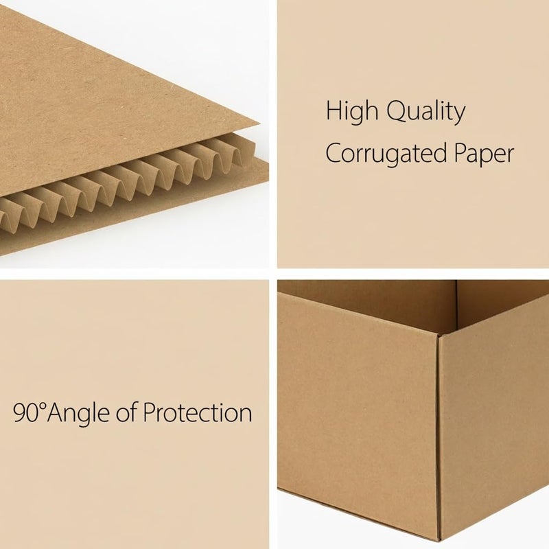 RLAVBL 12x9x6 Shipping Boxes Set of 15, Brown Corrugated Cardboard Mailer Box for Packing, Mailing, Business - Image 3