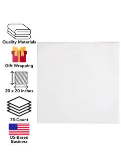 Tissue Paper, White, 20 X 20-Inches, 75-Sheets - pzsku/Z08B57ED5EED254265D31Z/45/_/1735214711/daaa66e4-7a0d-457b-a1ad-10356ef3776f