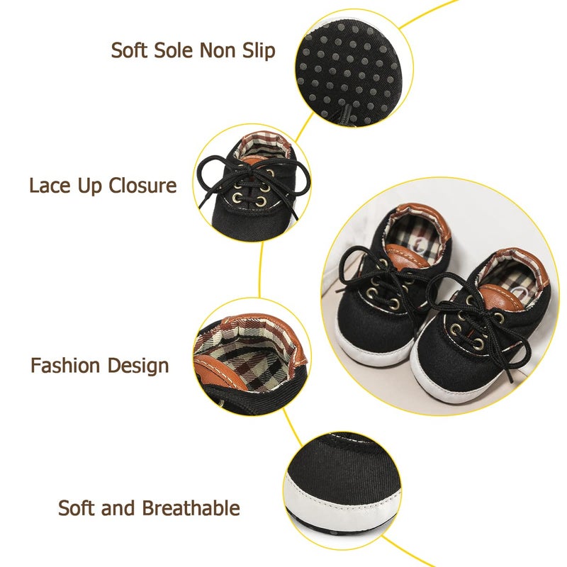 ohsofy Morbido Infant Baby Boys Girls Canvas Sneaker Toddler Slip On Anti Skid Newborn First Walkers Candy Shoes for 0-18 Months - Image 4