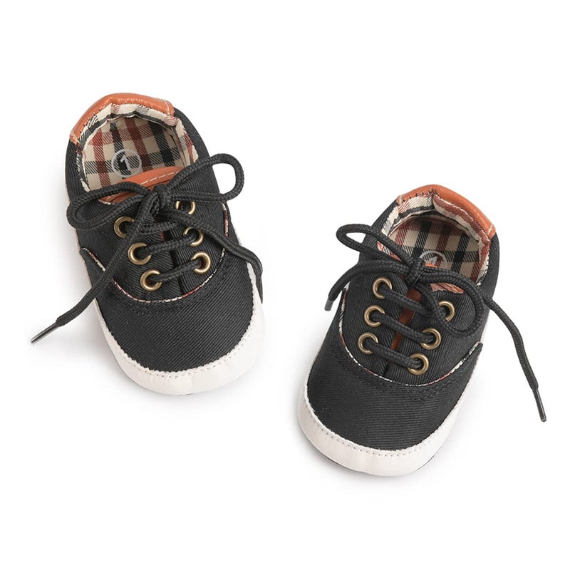 ohsofy Morbido Infant Baby Boys Girls Canvas Sneaker Toddler Slip On Anti Skid Newborn First Walkers Candy Shoes for 0-18 Months - Image 1