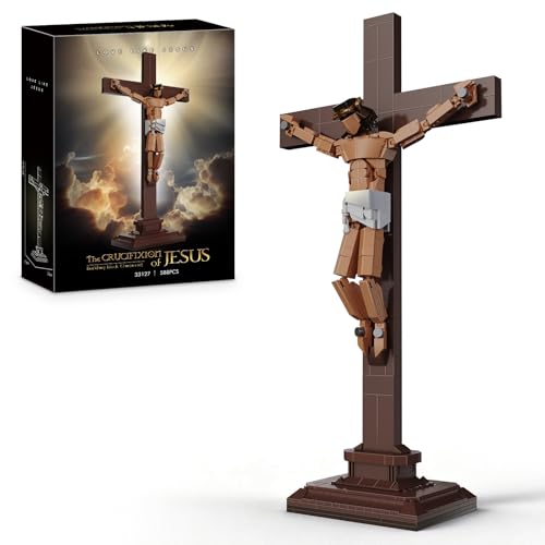 Vziimo Cross Jesus Building Set Little Jesus Figurines Building Block Religious Creative Toys for Home Decor Christian Toys Gifts for Teens Adult 14 588PCS - Image 1