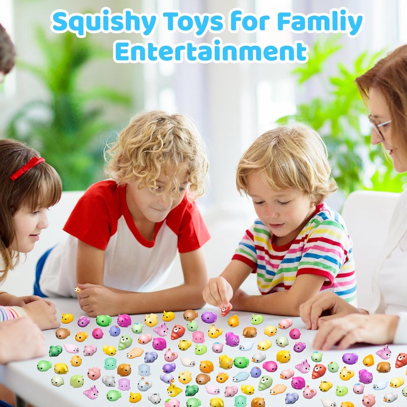 Dioju 200 Pcs Mochi Squishy Toy, Mini Kawaii Squishies Bulk Sensory Fidget Toys Goody Bag Party Favors for Kids, Classroom Prizes Pinata Filler Carnival Stocking Stuffers Christmas Birthday Gifts - Image 5