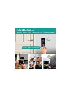 Wireless Video Doorbell Camera with Chime, Smart 1080P HD Doorbell Motion Detector, Night Vision, Two-Way Audio, IP65 Waterproof Flashing Doorbell Support Cloud Storage, Black - pzsku/Z08B5D1DB0A8DE5B5FE63Z/45/_/1730895698/d02fa685-1d32-40a5-889f-be8bde6ddf1b