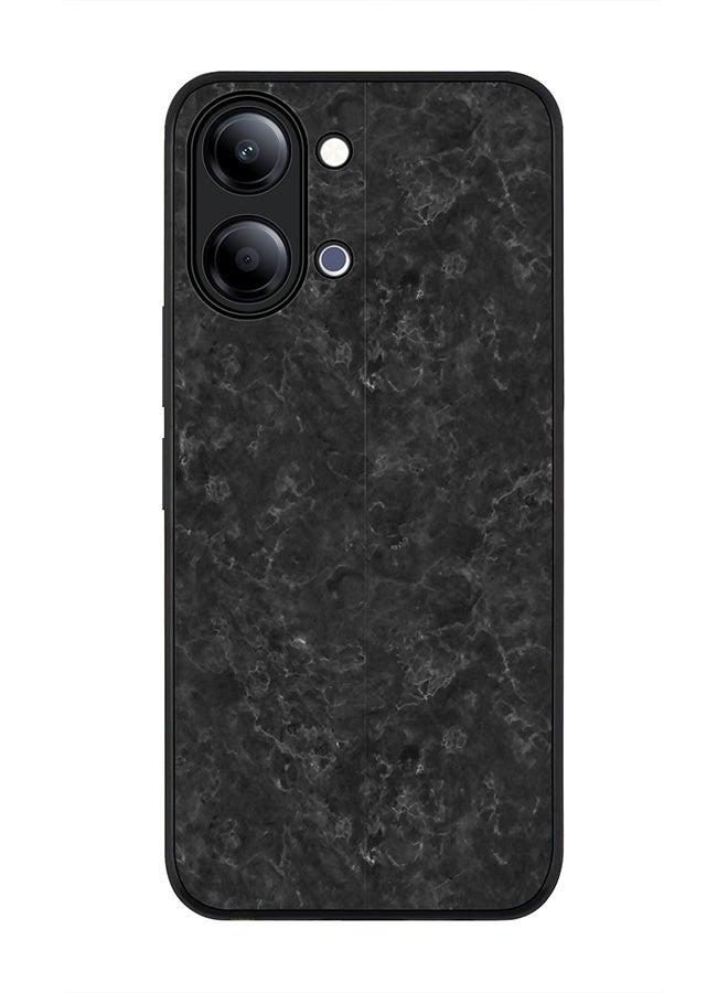 Stylizedd For vivo Y21 / Y11 Case,Slim fit Camera Protection, Shockproof Thin Phone cover  - Marble Texture Black - Image 1